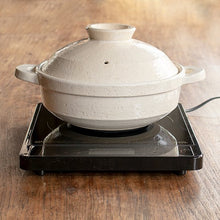 画像をギャラリービューアに読み込む, IH対応ヘルシー蒸し鍋「優」 白釉 小/2~4人用