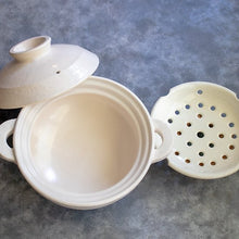 画像をギャラリービューアに読み込む, IH対応ヘルシー蒸し鍋「優」 白釉 小/2~4人用